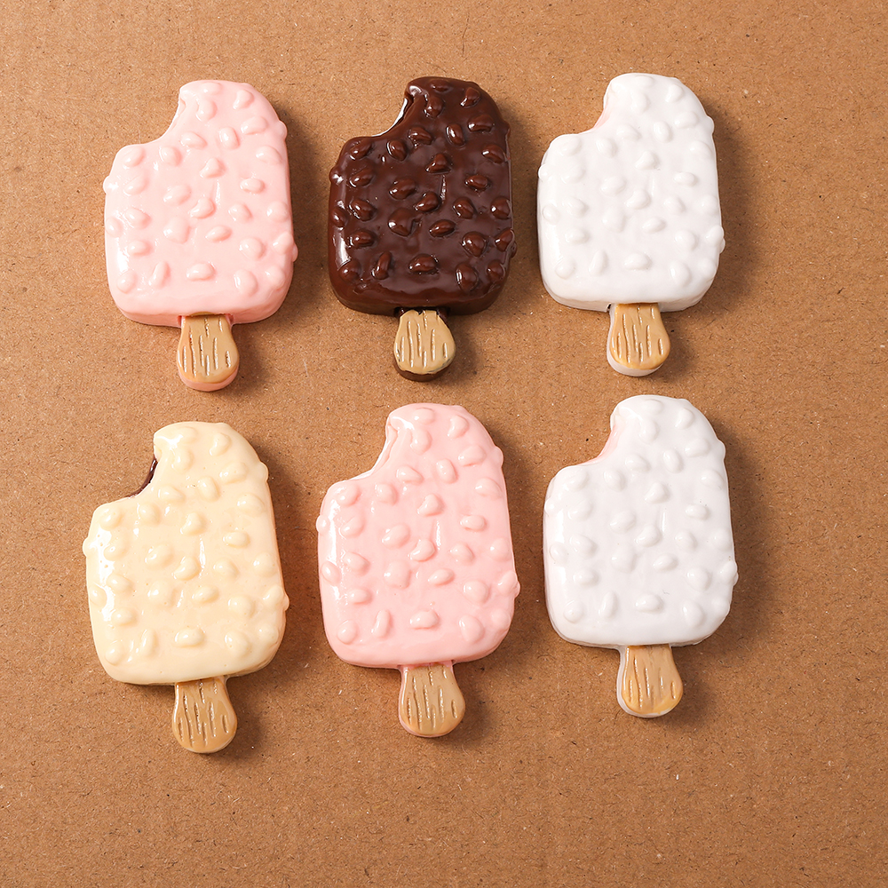 4pcs Simulation Food Ice Cream - Craft Embellishment recension och pris