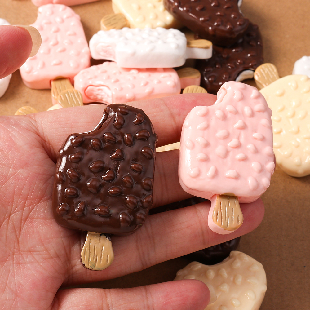 4pcs Simulation Food Ice Cream - Craft Embellishment recension och pris