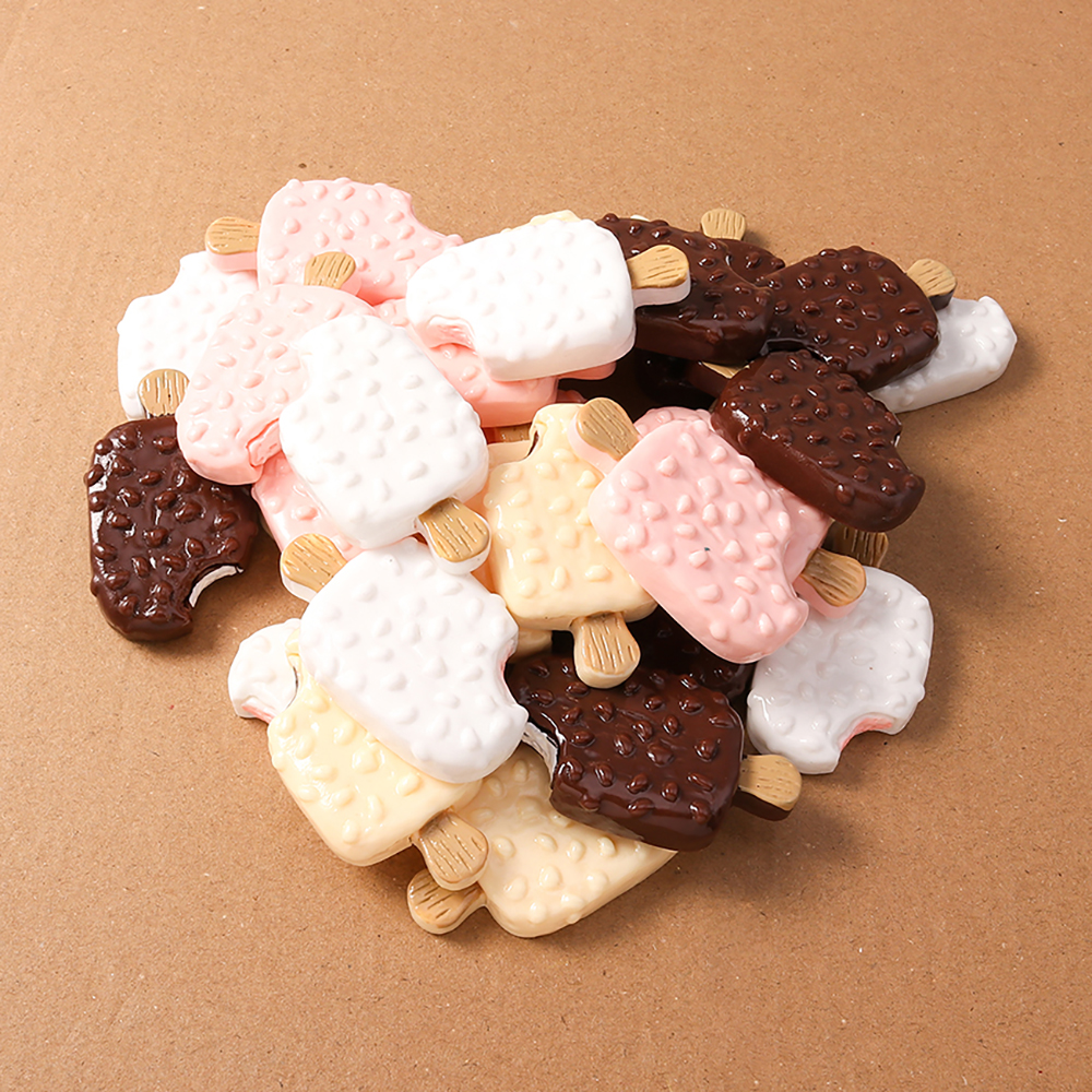 4pcs Simulation Food Ice Cream - Craft Embellishment recension och pris
