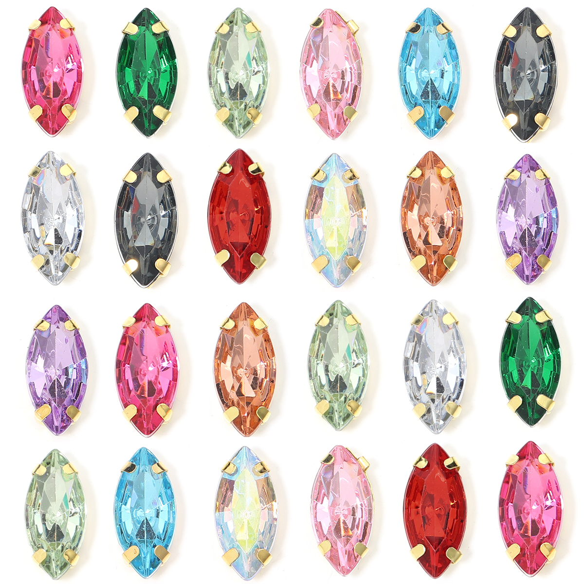 50pcs Horse Eye Shape Stainles - Sew On Rhinestone recension och pris
