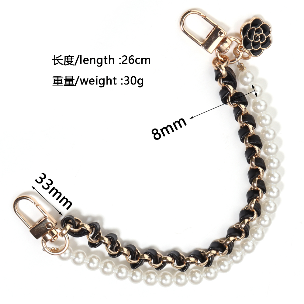 1 Strand/Lot Leather Imitation - Pearl Trim Chain recension och pris