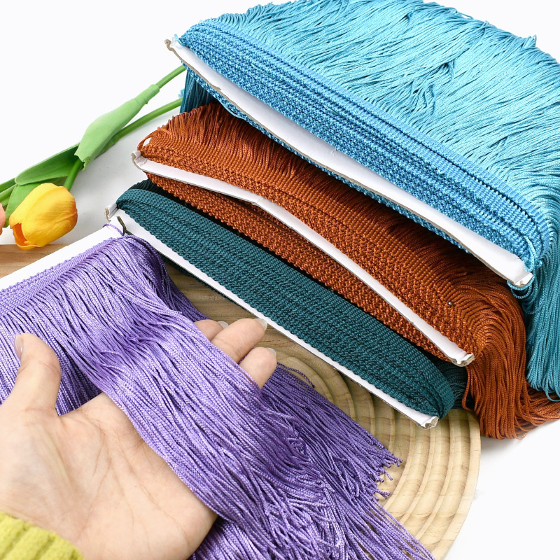 2/5/10Yard 20cm Latin Dress Ta - Fringe Ribbon Sewing recension och pris