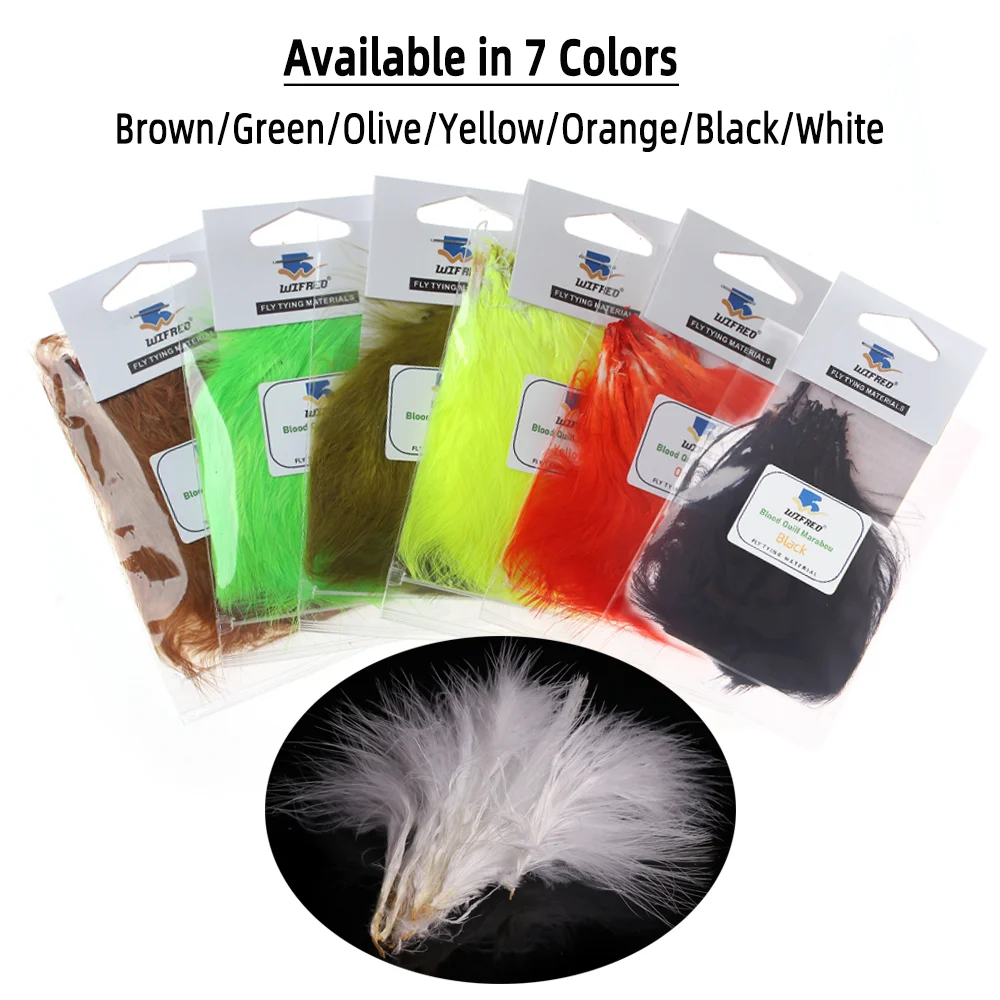Wifreo 2packs Blood Quill Mara - Feather Trim Marabou recension och pris
