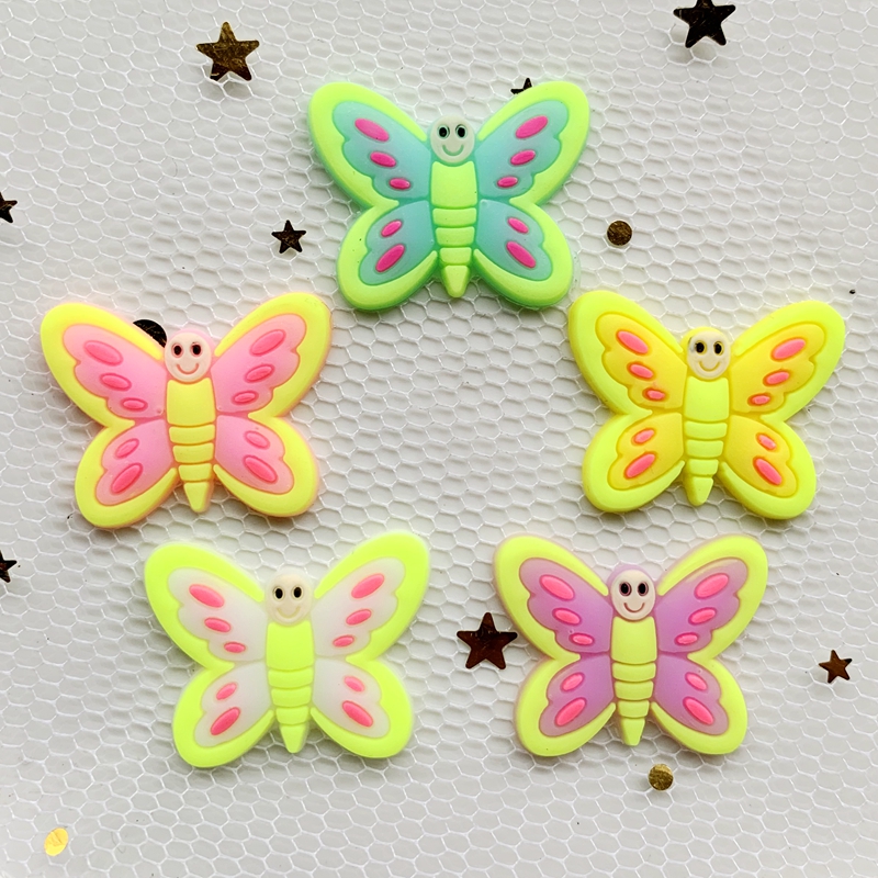 10pcs Cute Large butterfly PVC - Embellishment Glue Craft recension och pris