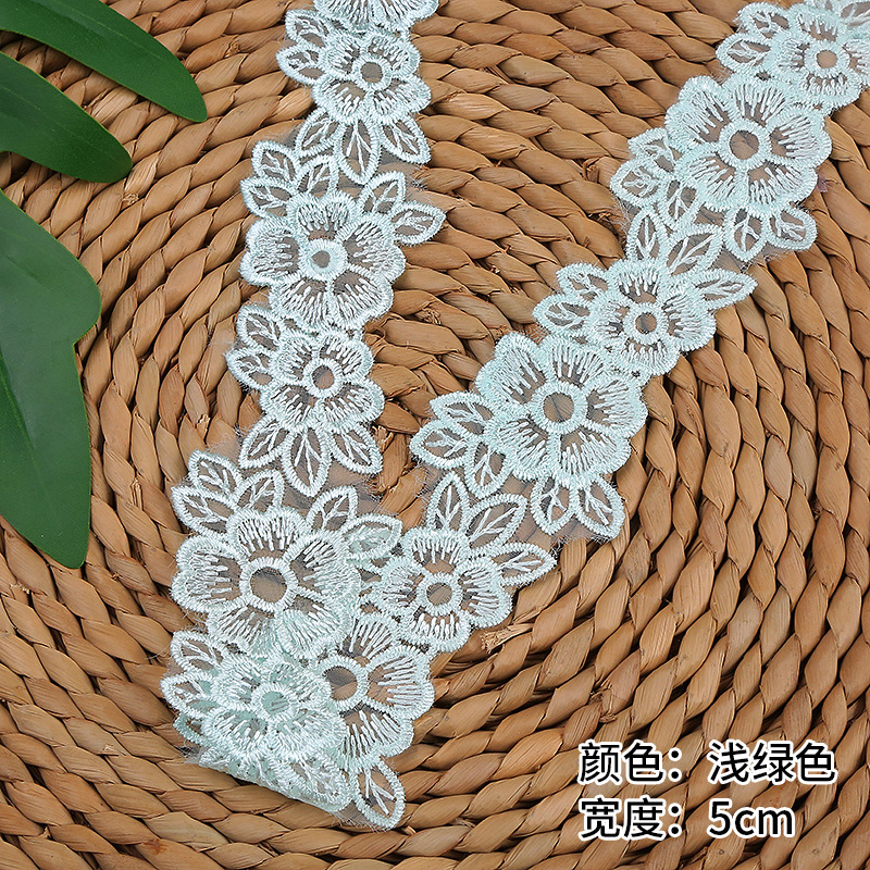 5CM Width Embroidered Organza  - Lace Ribbon Trim recension och pris