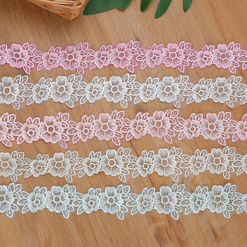 5CM Width Embroidered Organza  - Lace Ribbon Trim recension och pris