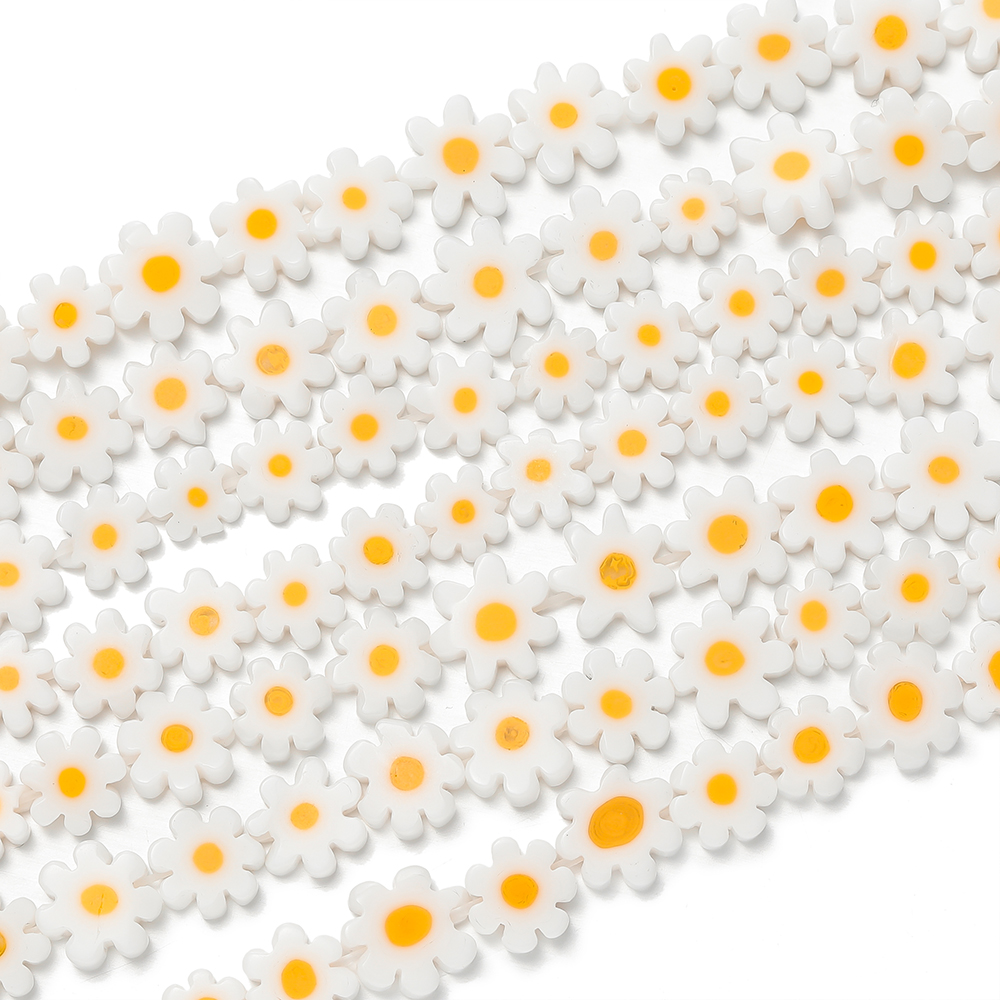 1String/Lot DIY Glass Daisy Be - Embellishment Crafts recension och pris