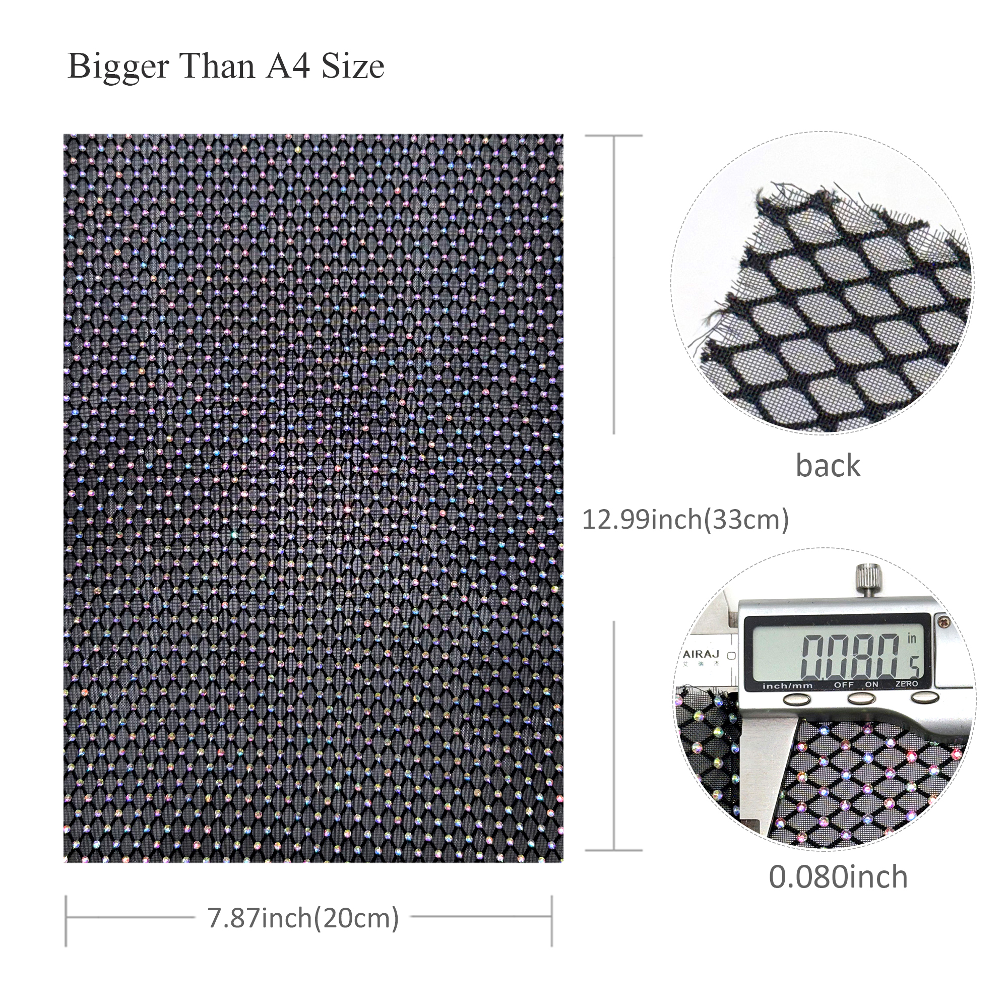 1pc 7.87x12.99inch Luxury Hotf - Hotfix Rhinestone Sheet recension och pris