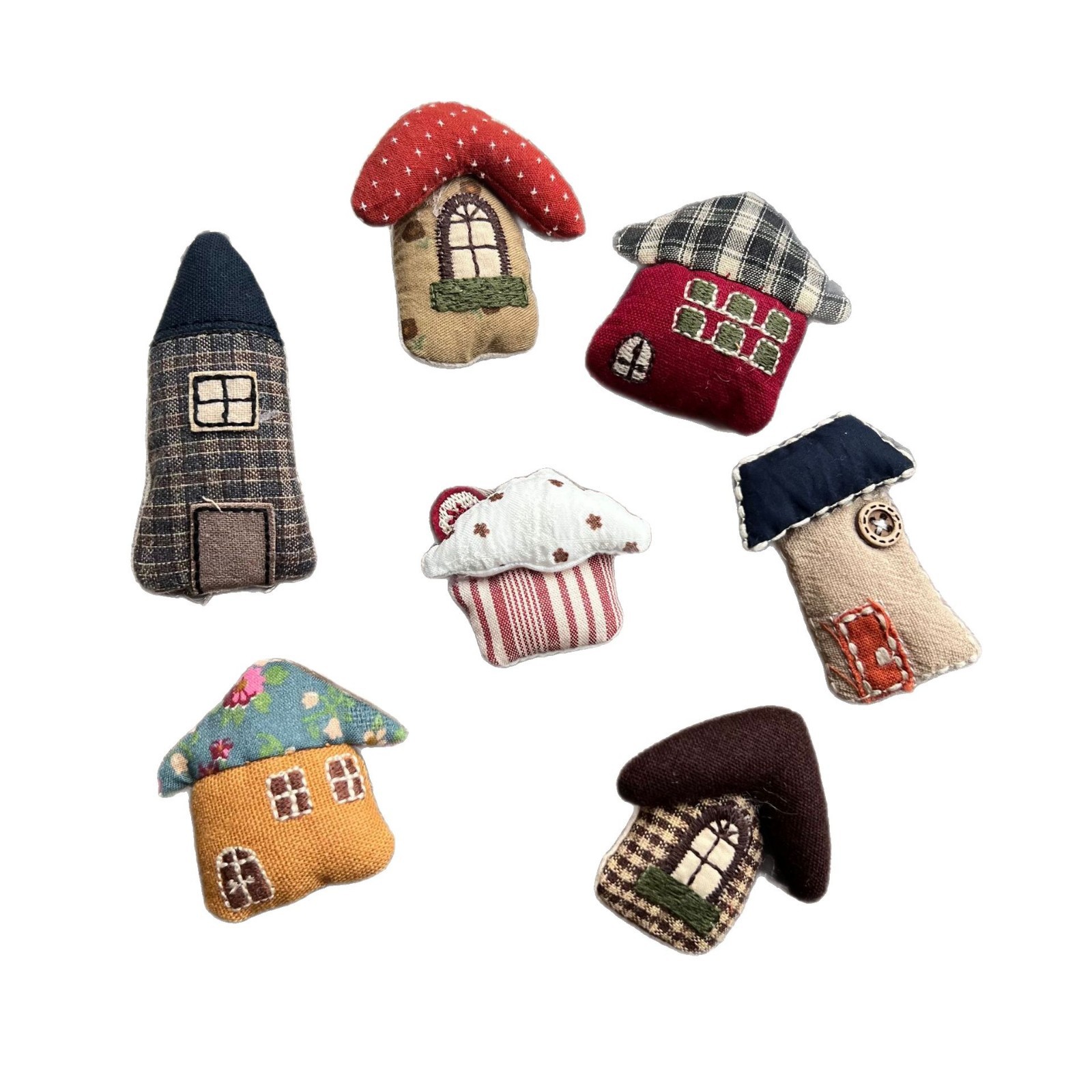 Stuffed Fabric Mushroom House  - Craft Embellishment recension och pris