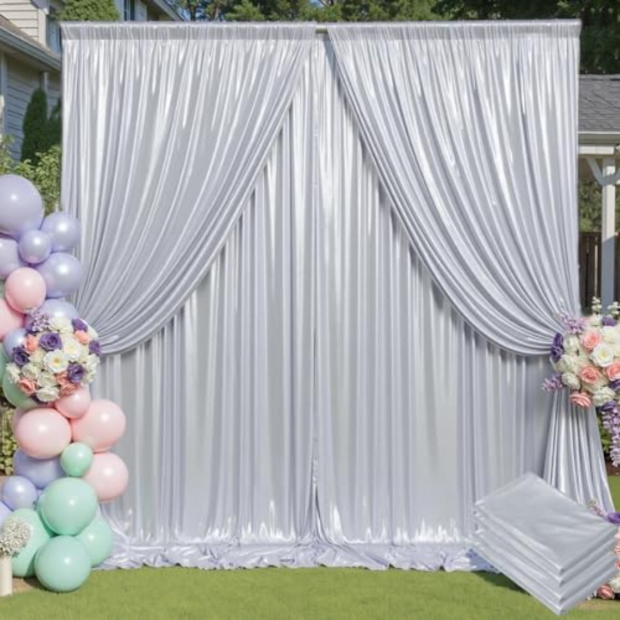 Parties and weddings: silver s - Sequin Fabric Panel recension och pris