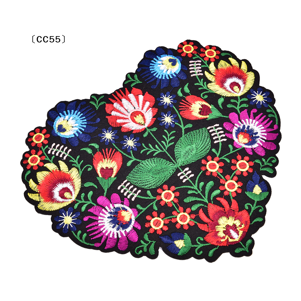 1Pc Heart Shape Flower Embroid - Applique Patch Flower recension och pris