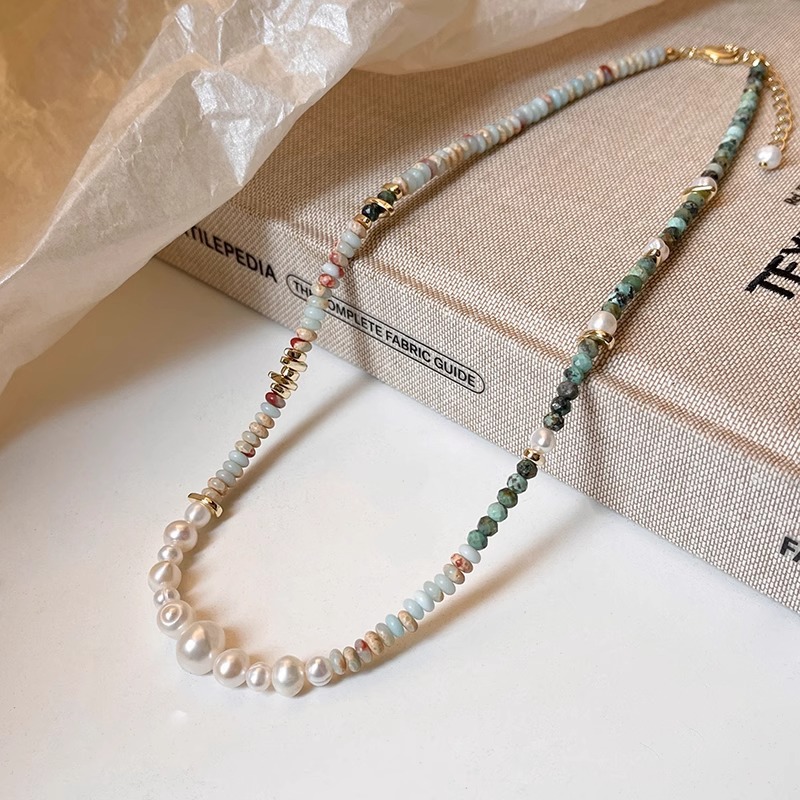 New Arrival Trendy Mixed Color - Pearl Trim Chain recension och pris