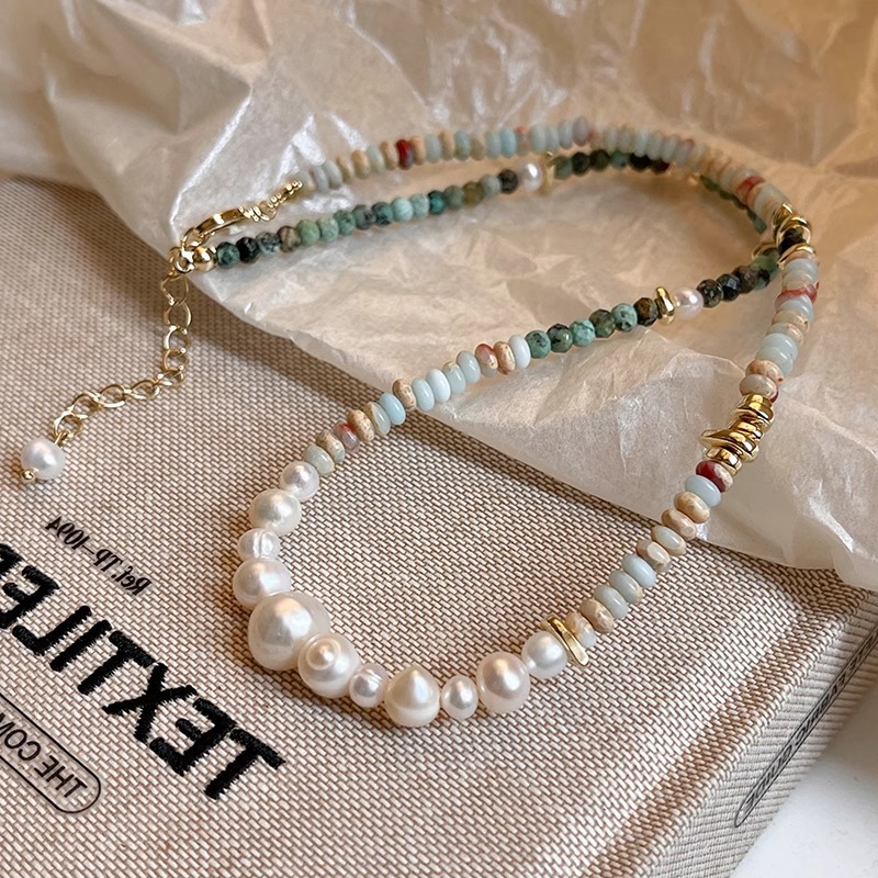 New Arrival Trendy Mixed Color - Pearl Trim Chain recension och pris