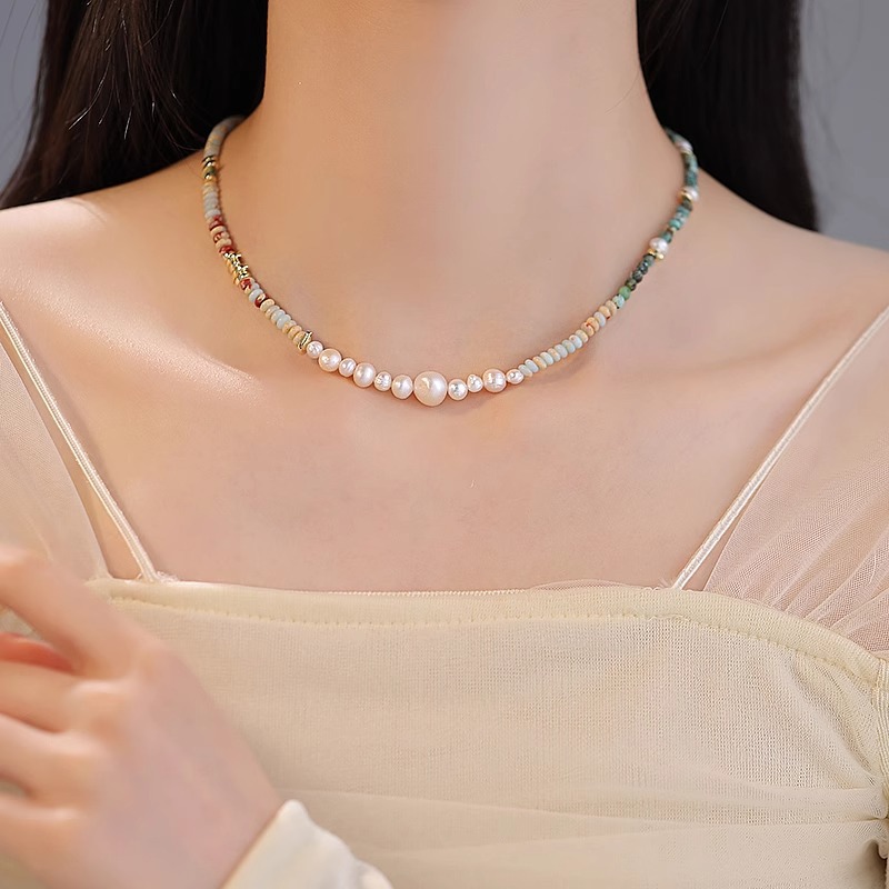 New Arrival Trendy Mixed Color - Pearl Trim Chain recension och pris