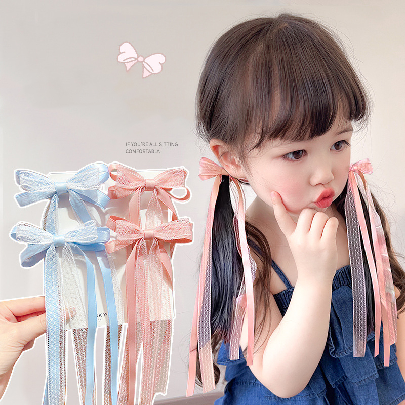 Sweet Children Bowknot Hairpin - Tassel Fringe Trim recension och pris