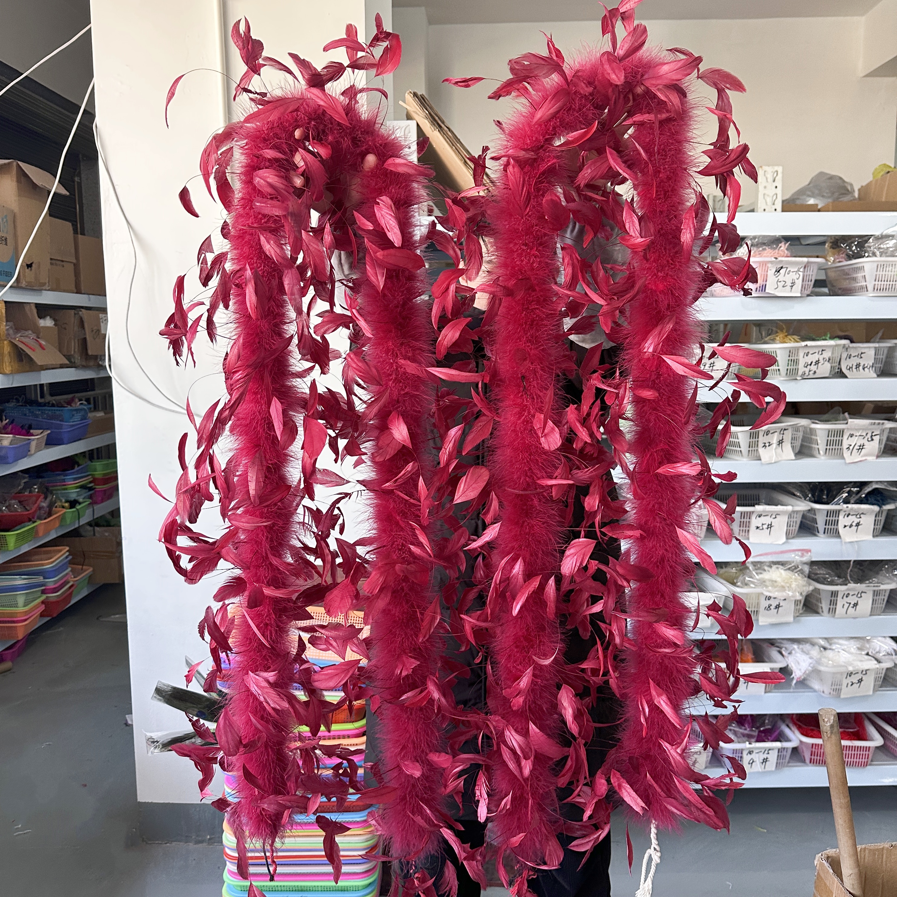 2Meter Burgundy Turkey Marabou - Feather Trim Marabou recension och pris