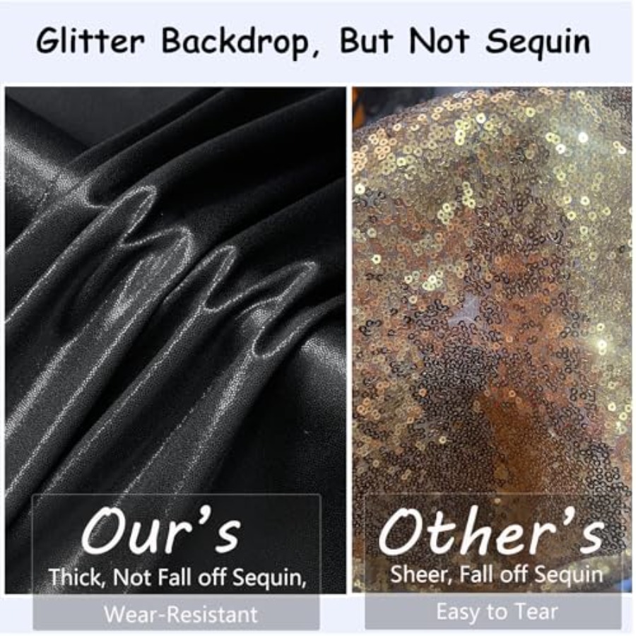 Party backdrop curtain: wrinkl - Sequin Fabric Panel recension och pris