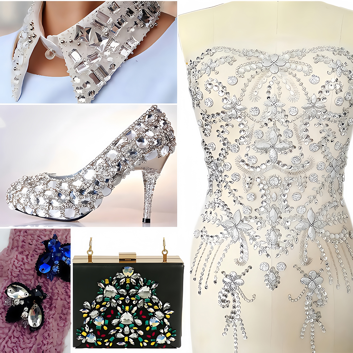 S Shape Sew On Rhinestone Crys - Sew On Rhinestone recension och pris