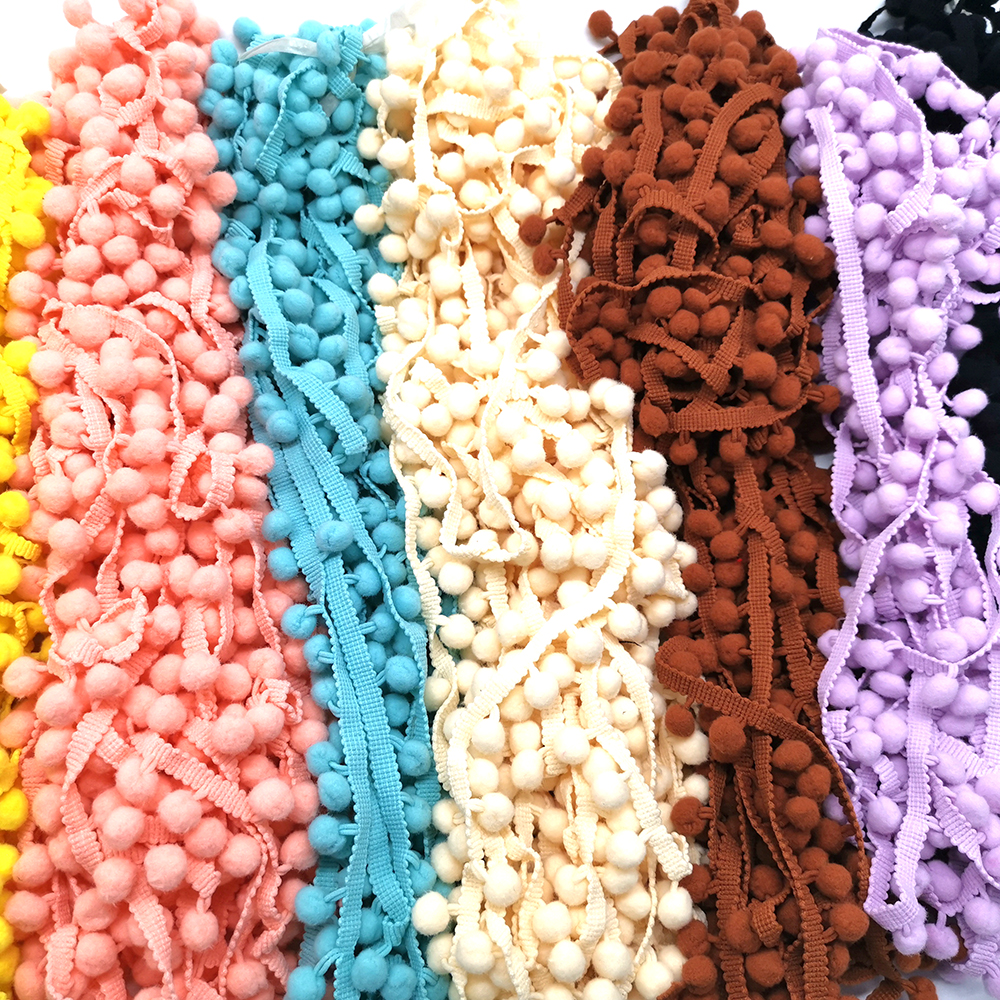 1-5yard Pom pom Fringe Lace Ri - Fringe Ribbon Sewing recension och pris