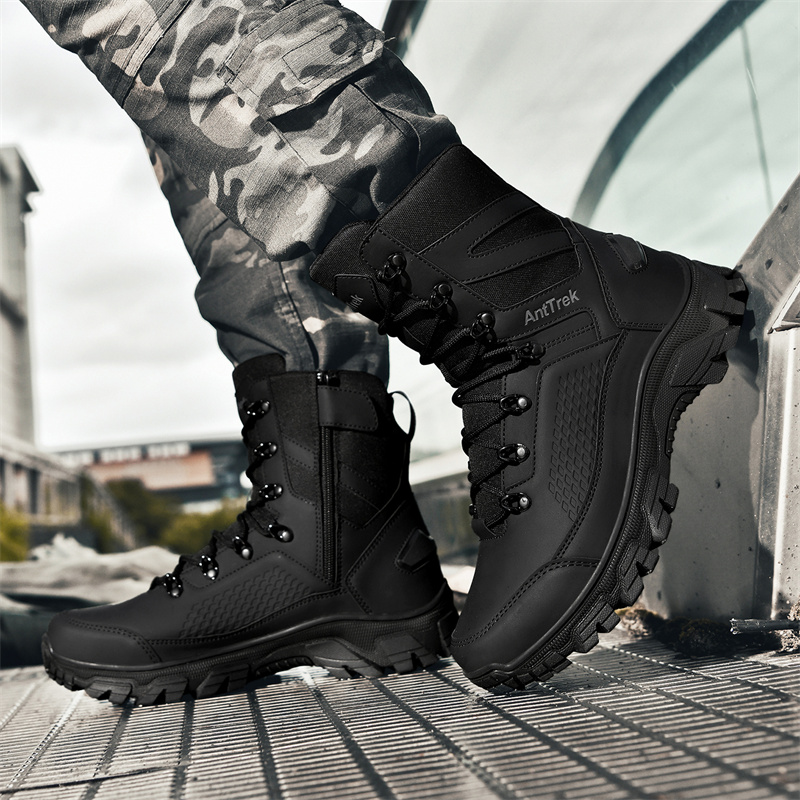 New Men Tactical Boots Hunting - Guipure Lace Panel recension och pris