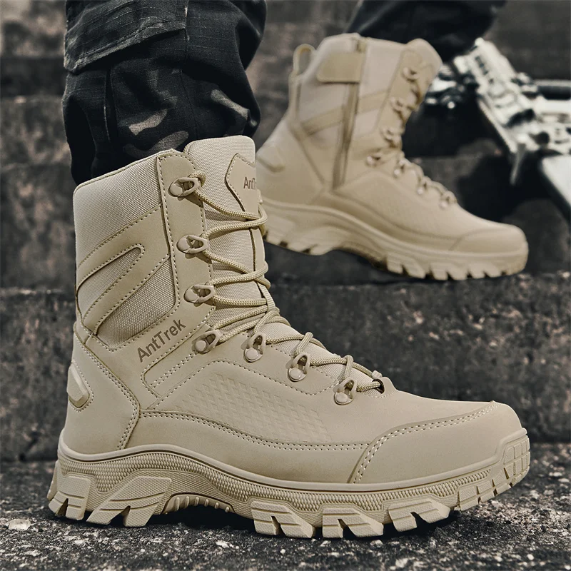 New Men Tactical Boots Hunting - Guipure Lace Panel recension och pris