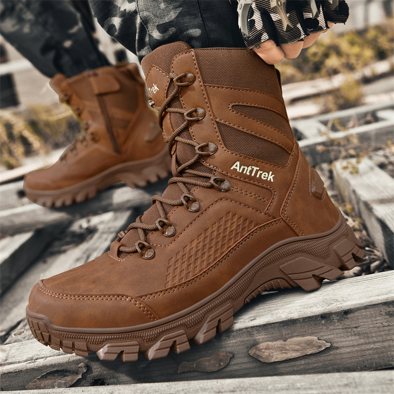 New Men Tactical Boots Hunting - Guipure Lace Panel recension och pris