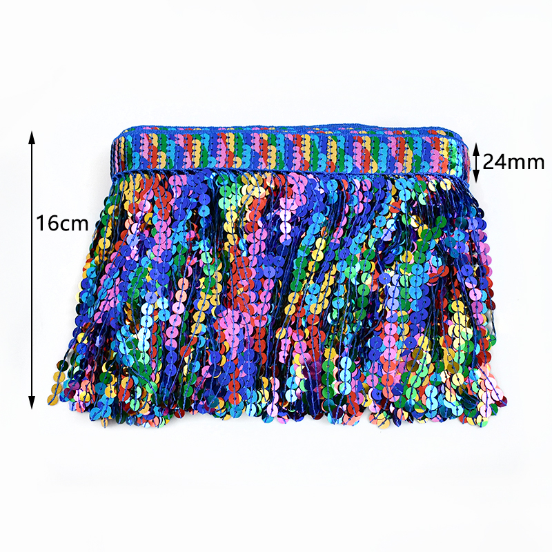 5/10Yards Sequin Fringe Tassel - Beaded Trim Fringe recension och pris