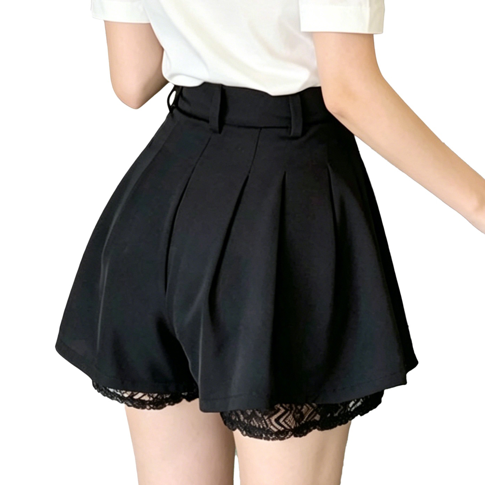 Women High Waist Tailored Trou - Elastic Lace Trim recension och pris