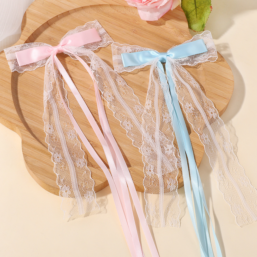 Korean Style Pink Blue Lace Bo - Tassel Fringe Trim recension och pris