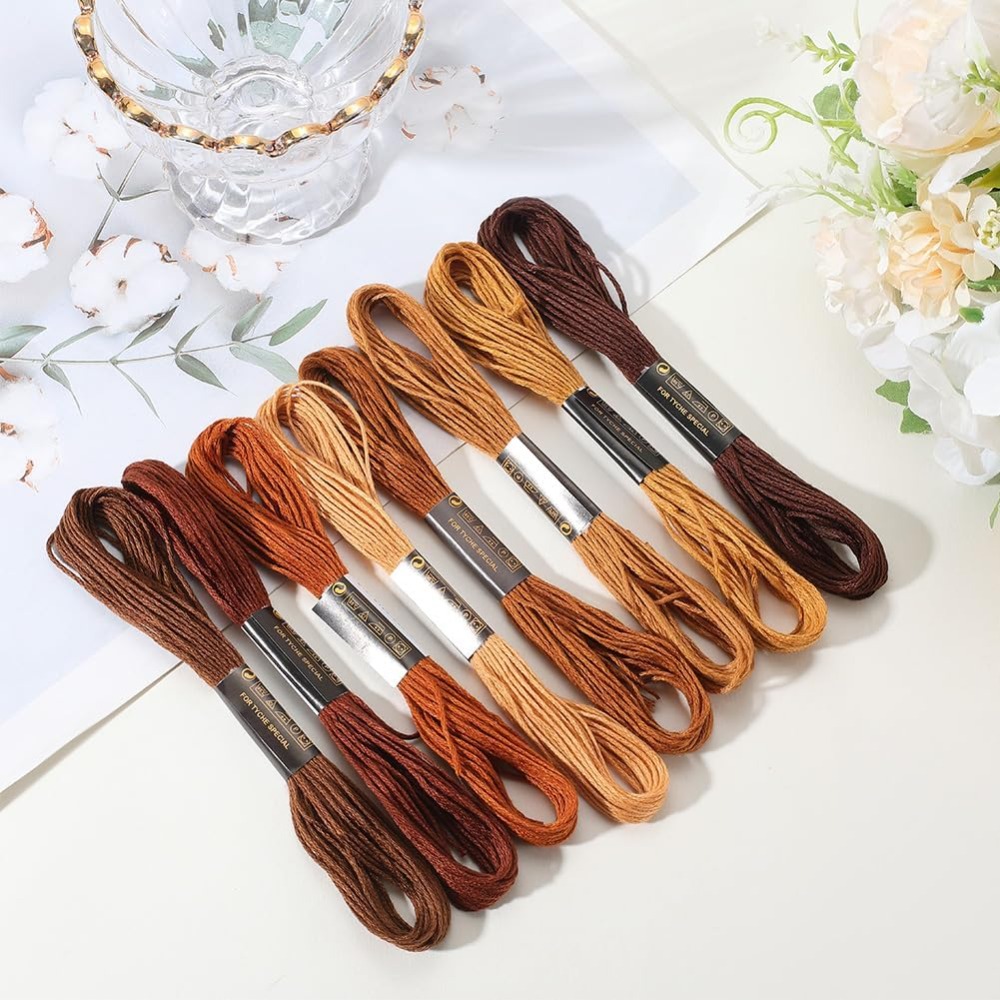 8 Skeins 6 Strands Brown Embro - Embroidery Embellishments recension och pris