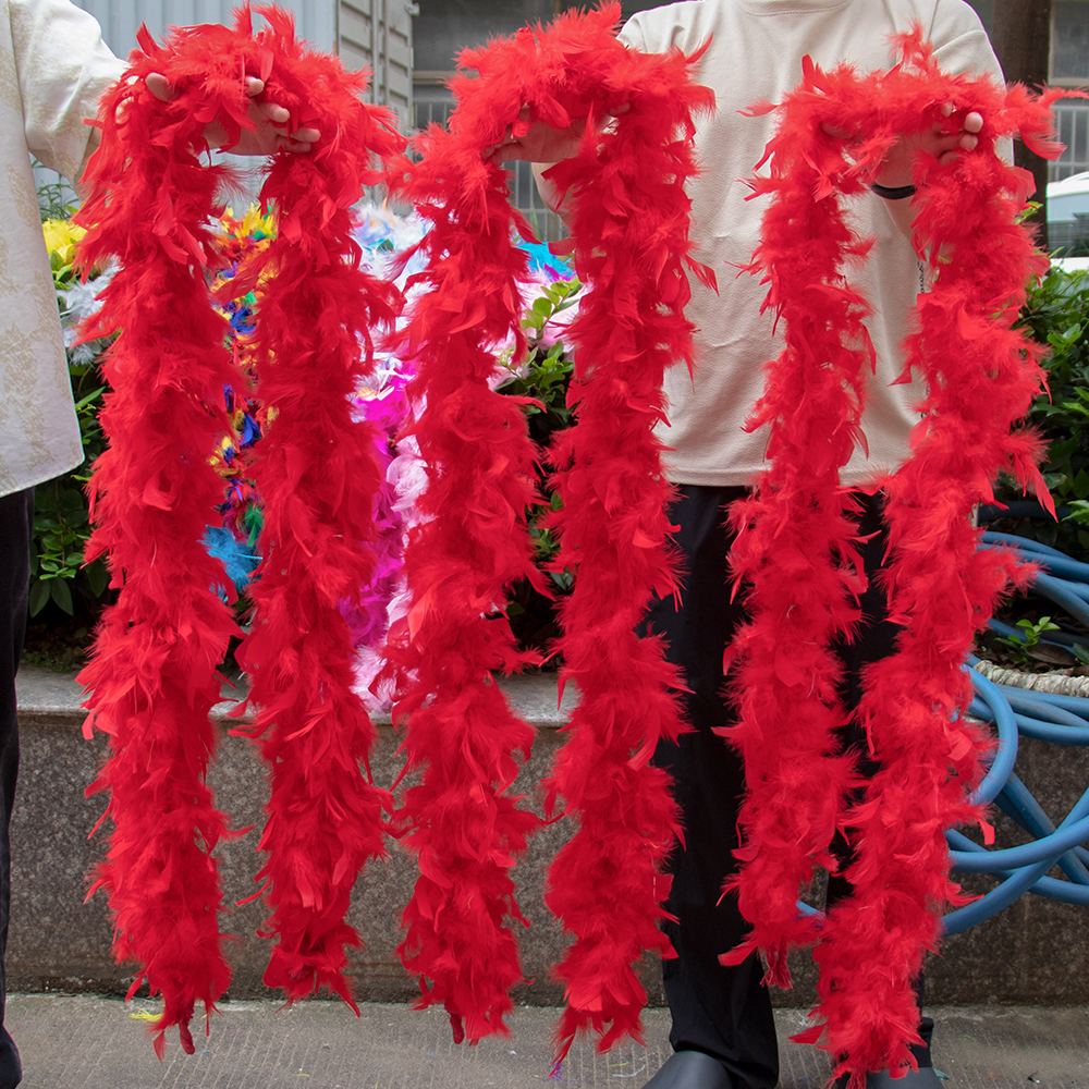 Red Marabou Feather Boa Trim F - Feather Trim Marabou recension och pris