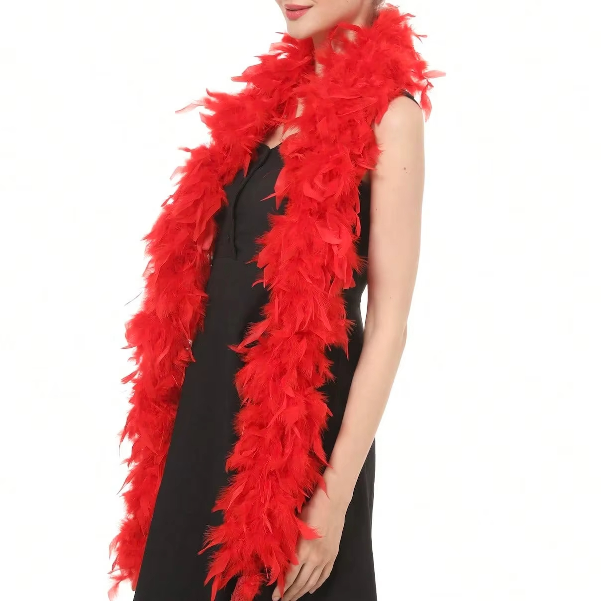 Red Marabou Feather Boa Trim F - Feather Trim Marabou recension och pris
