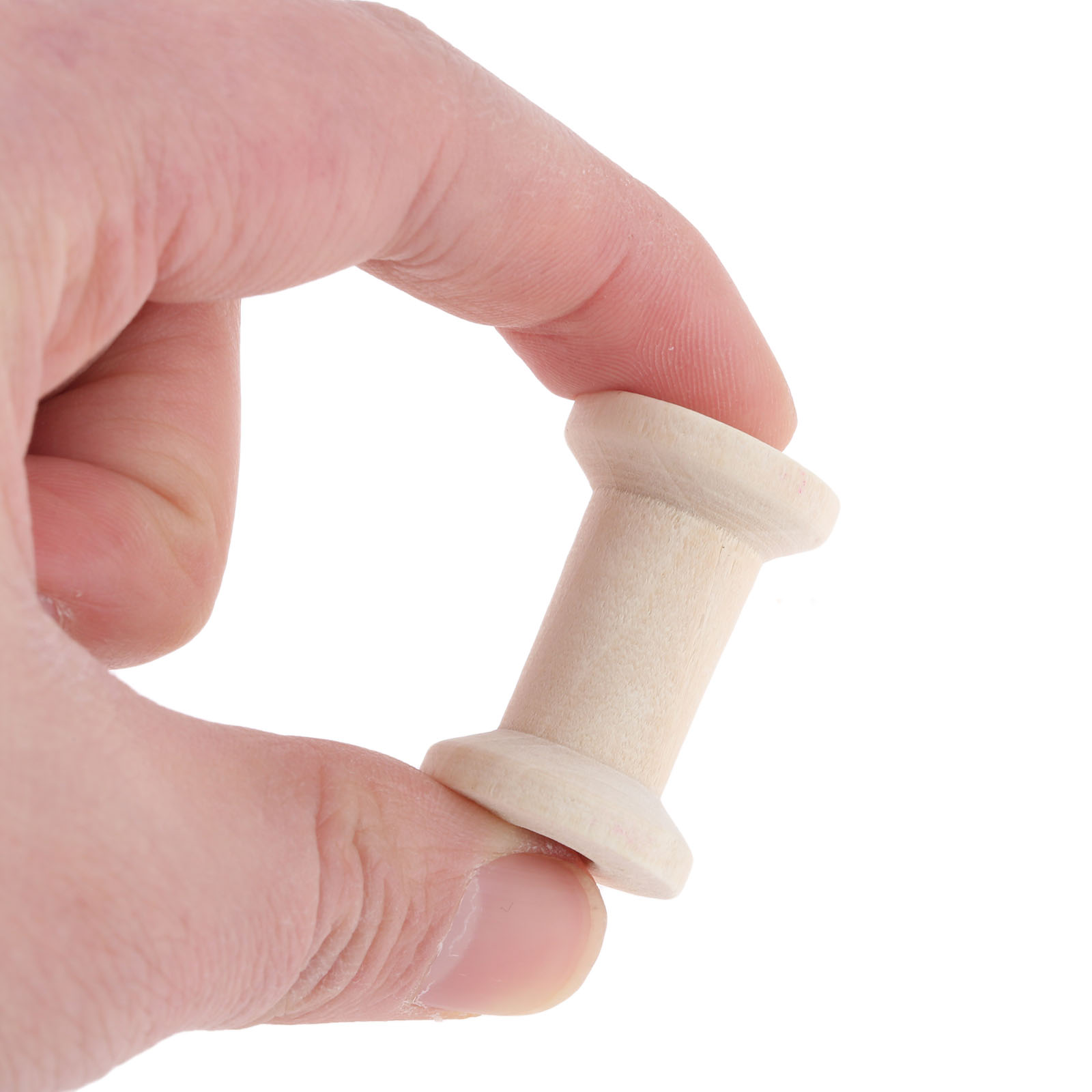 10Pcs Sewing Wooden Bobbins Sp - Organza Ribbon Spool recension och pris