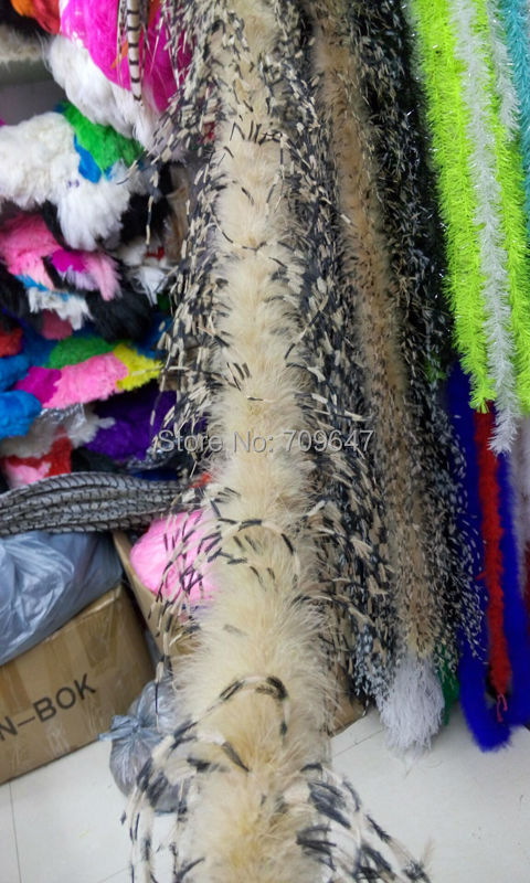 2Yards/lot Luxury Khaki&BLACK& - Feather Trim Marabou recension och pris