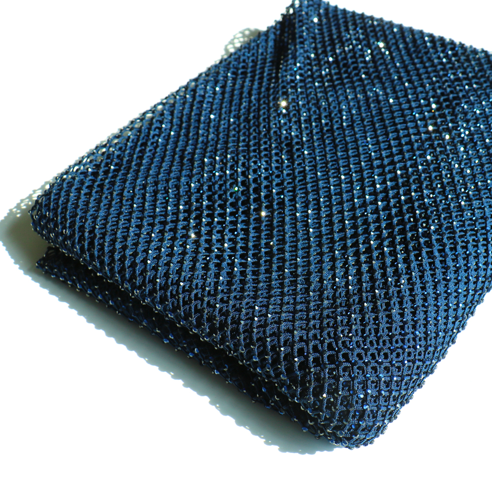 SS10 Rhinestones Mesh Navy Col - Sew On Rhinestone recension och pris
