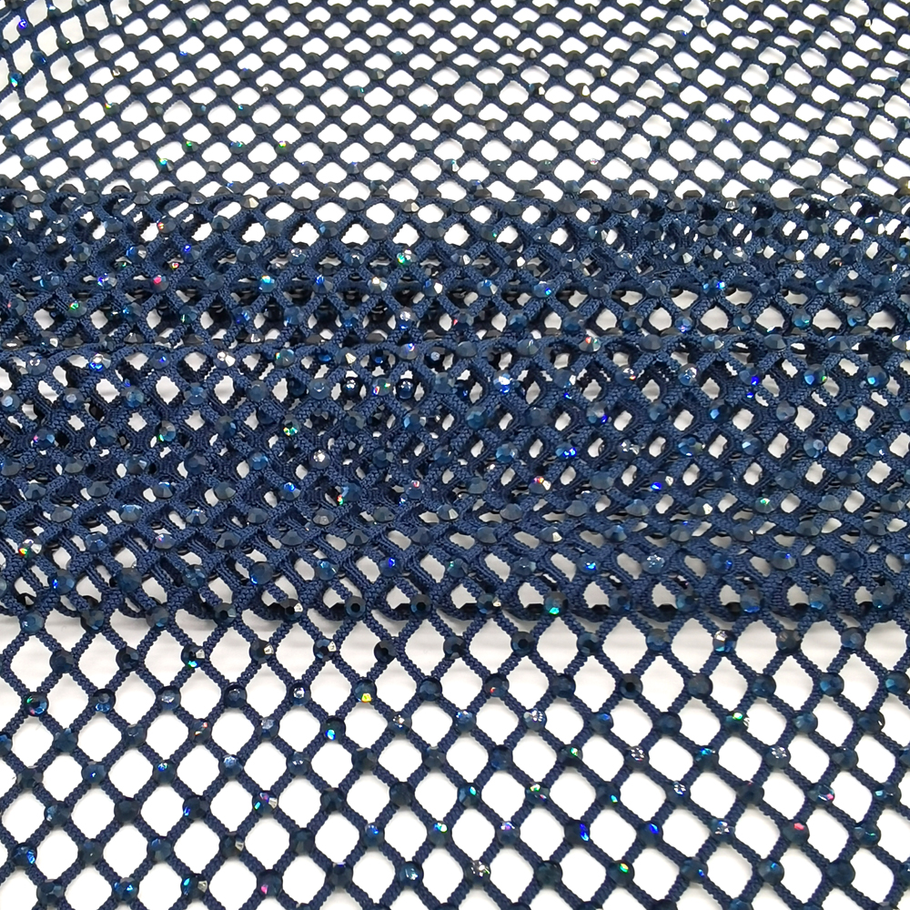 SS10 Rhinestones Mesh Navy Col - Sew On Rhinestone recension och pris