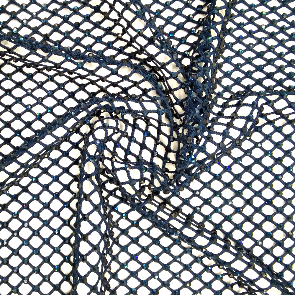 SS10 Rhinestones Mesh Navy Col - Sew On Rhinestone recension och pris