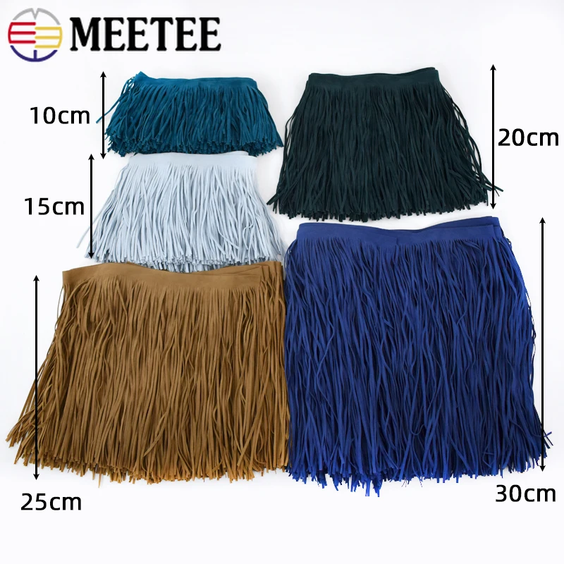 5Meters Meetee 10-30cm Suede T - Fringe Ribbon Sewing recension och pris