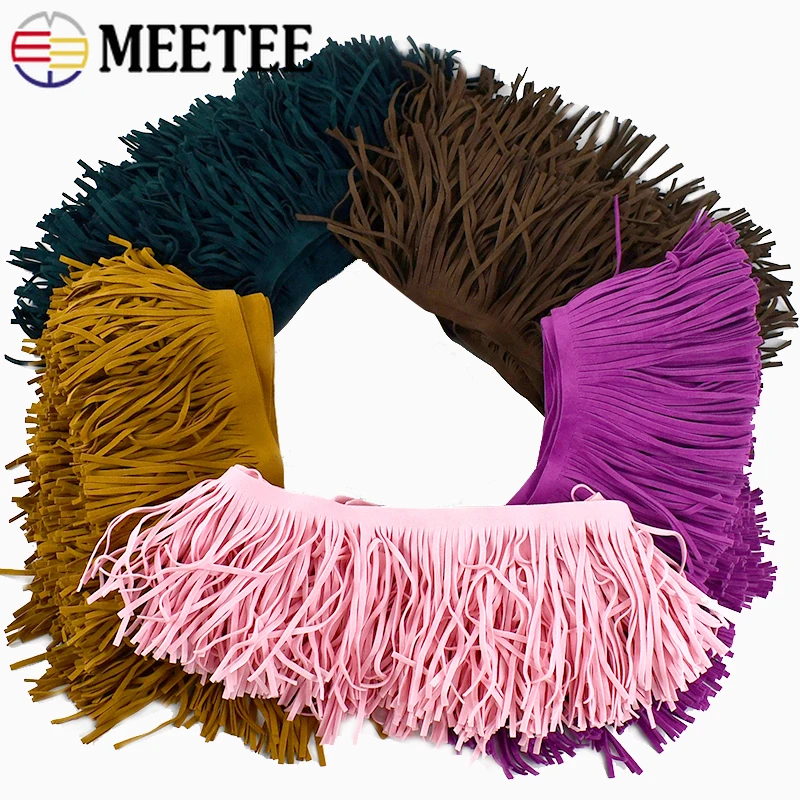 5Meters Meetee 10-30cm Suede T - Fringe Ribbon Sewing recension och pris