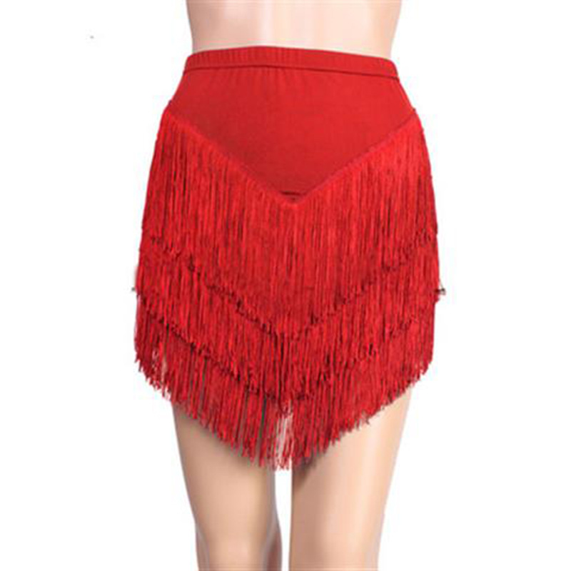 New Fashion Latin Dance Skirt  - Tassel Fringe Trim recension och pris