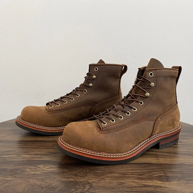 Vintage British Men Ankle Boot - Guipure Lace Panel recension och pris