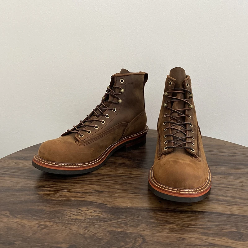 Vintage British Men Ankle Boot - Guipure Lace Panel recension och pris