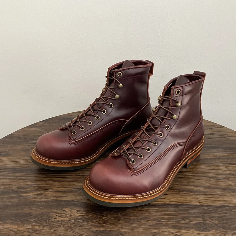 Vintage British Men Ankle Boot - Guipure Lace Panel recension och pris