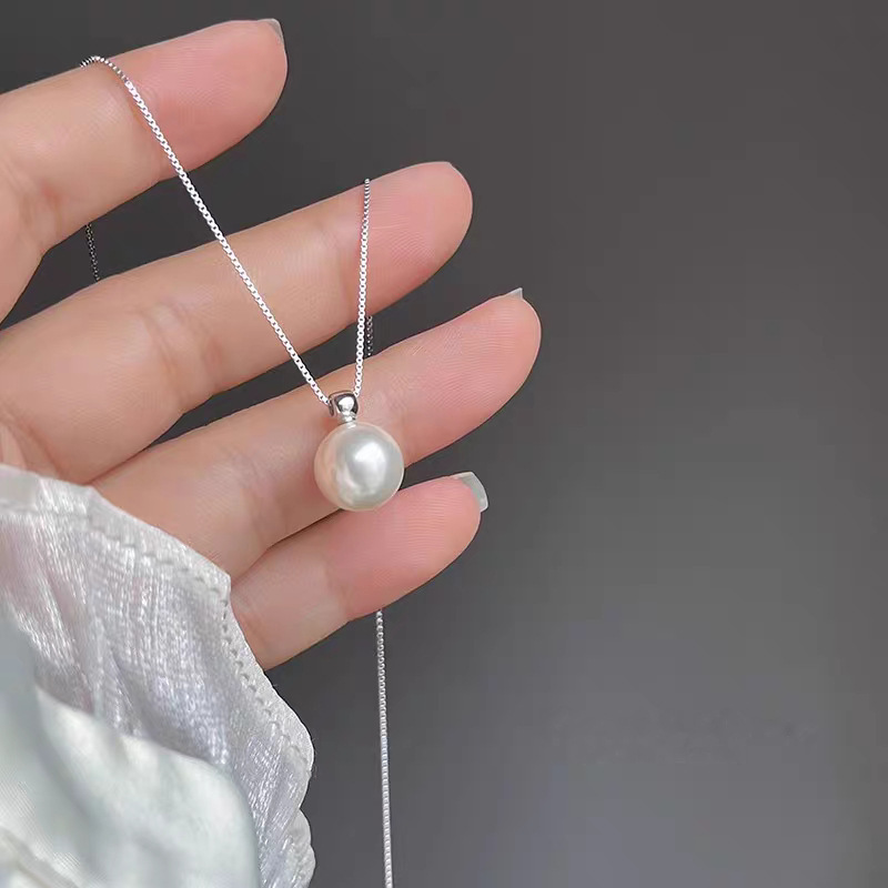 925 Sterling Silver 8mm Pearl  - Pearl Trim Chain recension och pris