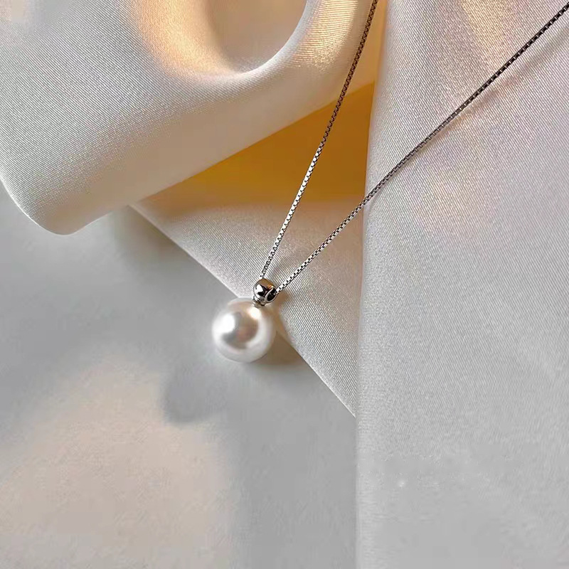 925 Sterling Silver 8mm Pearl  - Pearl Trim Chain recension och pris