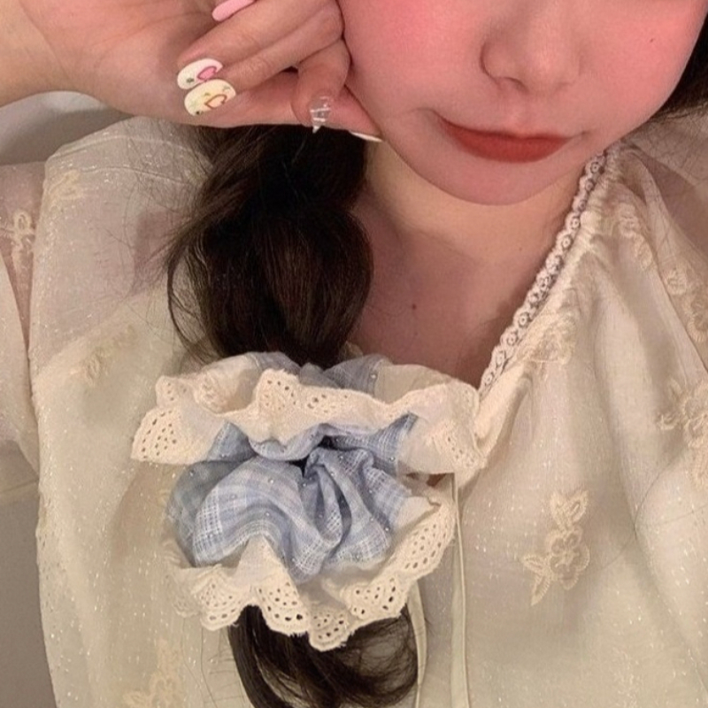 Women's Sweet Elastic Hair Ban - Elastic Lace Trim recension och pris