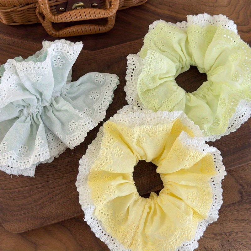 Korean-Style Elegant Mint Gree - Elastic Lace Trim recension och pris
