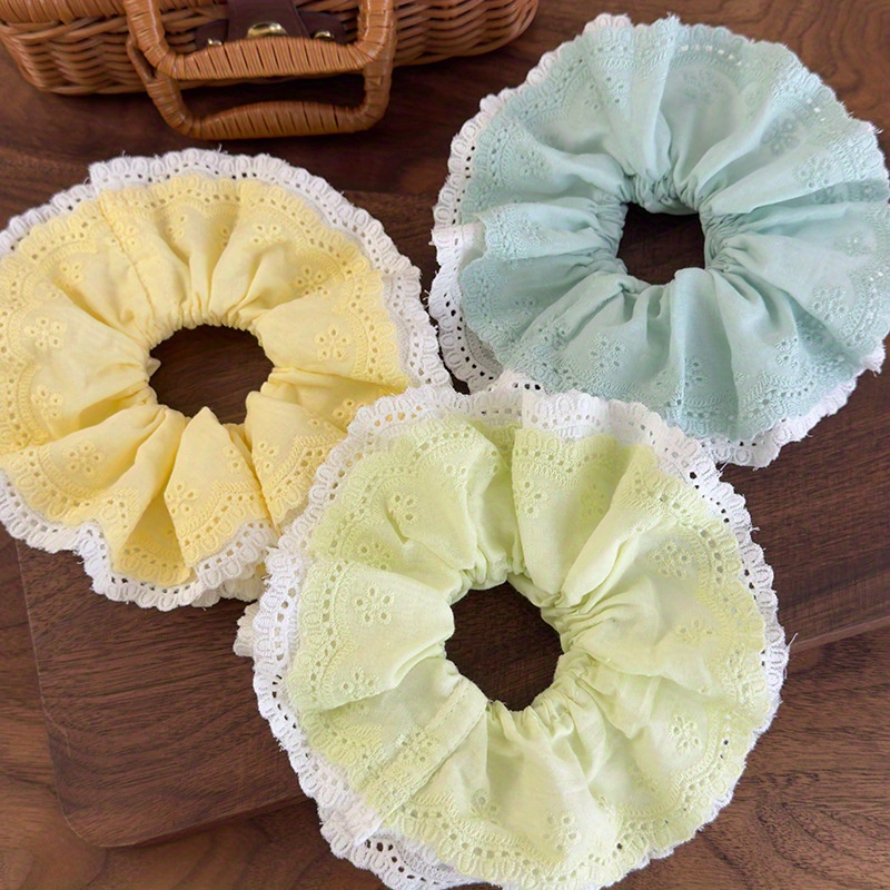 Korean-Style Elegant Mint Gree - Elastic Lace Trim recension och pris