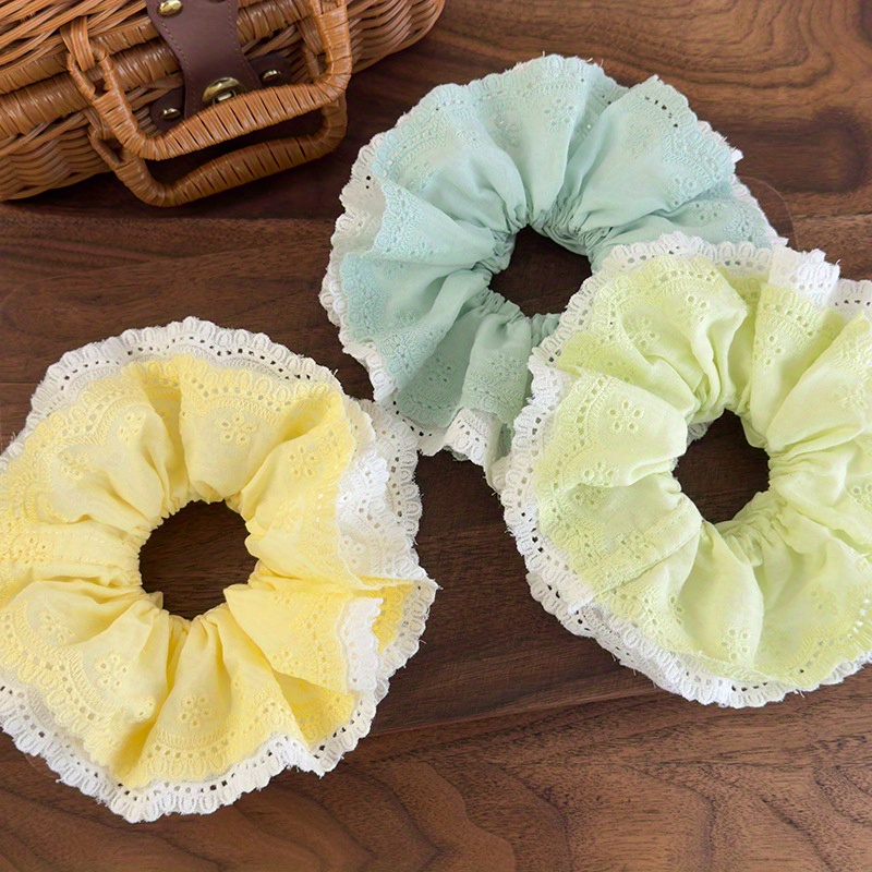 Korean-Style Elegant Mint Gree - Elastic Lace Trim recension och pris