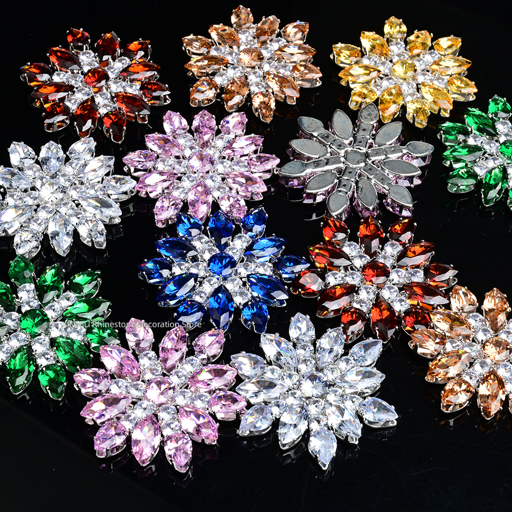 2Pcs Luxury Zircon Crystal Fla - Embellishment Glue Craft recension och pris